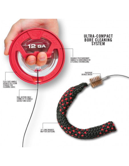 Real Avid Bore Boss 12 GA AVBB12G ginklo valymo virvė