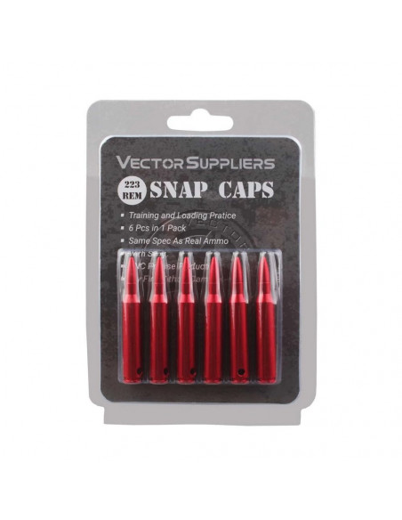 Vector Optics Aluminum Snap Caps .223 / 5.56x45 mm - 6 pcs. SCSC-01 Vector Optics Aluminum Snap Caps .223 / 5.56x45 mm - 6 pcs. SCSC-01