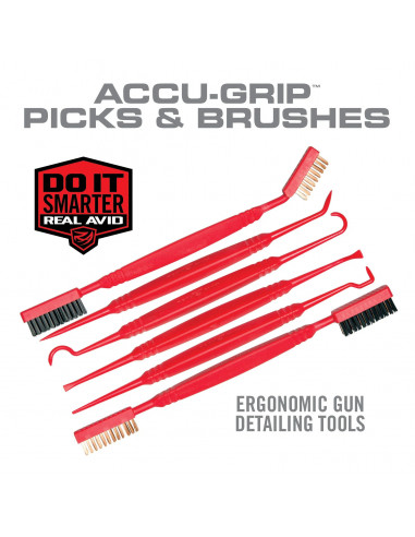Real Avid Accu-Grip Picks & Brushes AVPBS ginklo valymo rinkinys