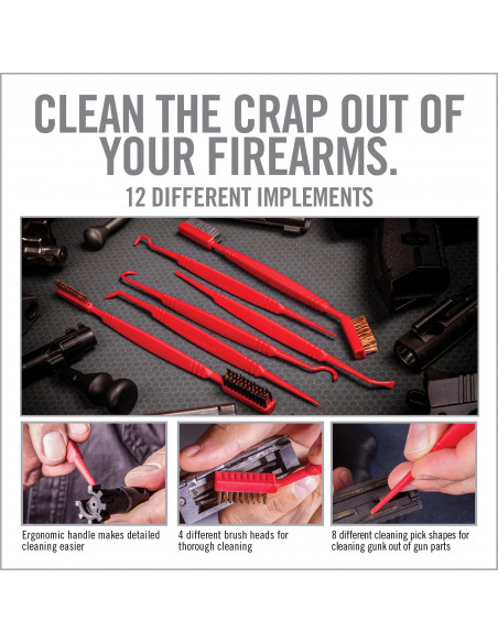 Real Avid Accu-Grip Picks & Brushes AVPBS ginklo valymo rinkinys