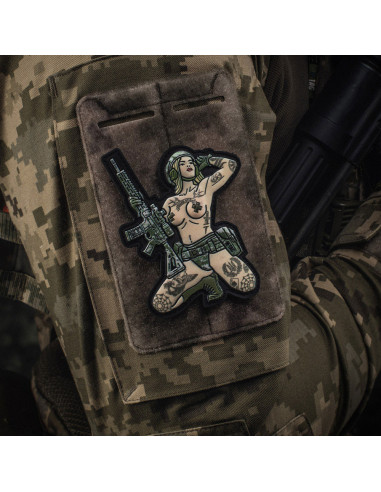 M-Tac Tactical Girl Tattoo Trident PVC Patch 51116106