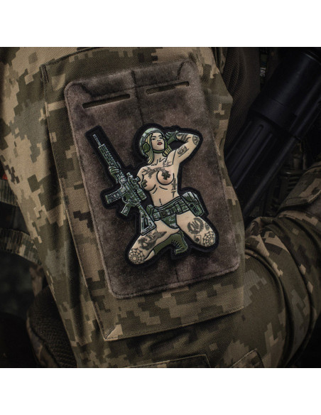 M-Tac Tactical Girl Tattoo Trident PVC Patch 51116106 M-Tac Tactical Girl Tattoo Trident PVC Patch 51116106