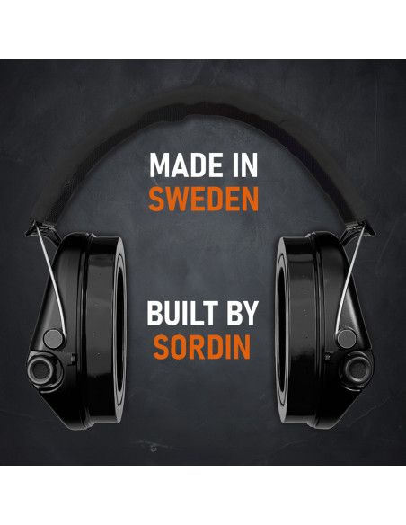 Sordin Supreme PRO by ACE Schakal Black hearing protectors 171084 Sordin Supreme PRO by ACE Schakal Black hearing protectors 171084