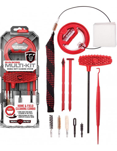 Real Avid Gun Boss Multi-Kit - .357 / .38 / 9 mm AVGBMK9MM ginklo valymo rinkinys