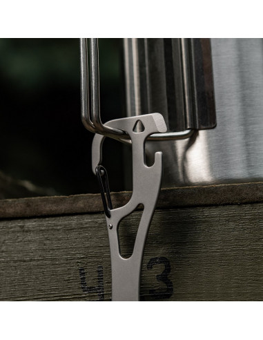 M-Tac Fork Spoon with Carabiner Stainless Steel 60011235