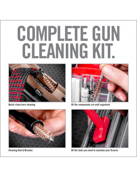 Real Avid Gun Boss Multi-Kit - .357 / .38 / 9 mm AVGBMK9MM ginklo valymo rinkinys