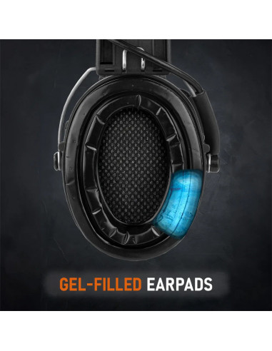 Sordin Supreme PRO Green aktyvios apsauginės šaudymo ausinės su gelio pagalvėlėmis