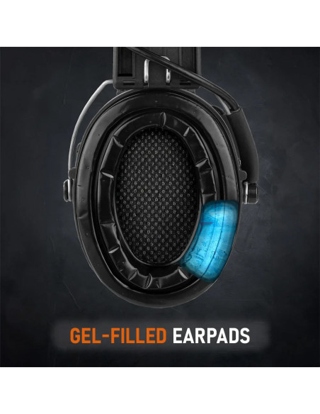 Sordin Supreme PRO Green aktyvios apsauginės šaudymo ausinės su gelio pagalvėlėmis