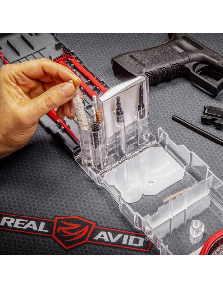 Real Avid Gun Boss Multi-Kit - .357 / .38 / 9 mm AVGBMK9MM ginklo valymo rinkinys