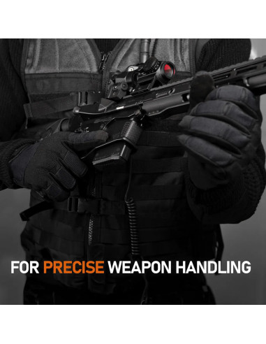 ACE Schakal Outdoor Gloves Tactical Gloves for Airsoft, Paintball & Shooting Black