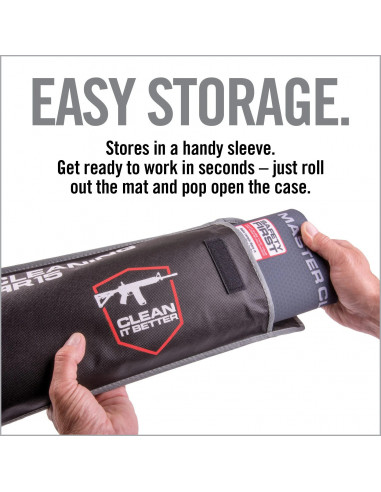 Real Avid Master Cleaning Station AR-15 ginklo priežiūros kilimėlis su įrankiais AVMCS-AR