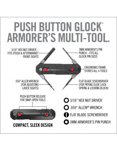 Real Avid 4-in-1 Tool for Glock AVGLOCK41