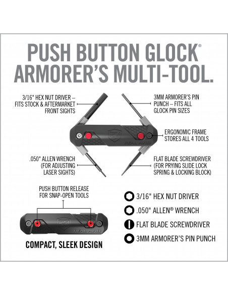 Real Avid 4-in-1 Tool for Glock AVGLOCK41