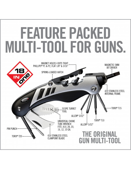 Real Avid Gun Tool 18 in 1 universalus įrankis ginklams AVGTCL211