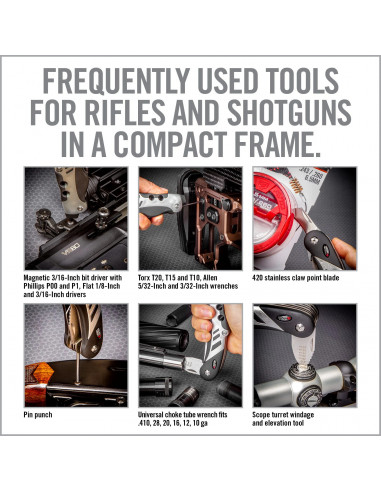 Real Avid Gun Tool 18 in 1 universalus įrankis ginklams AVGTCL211