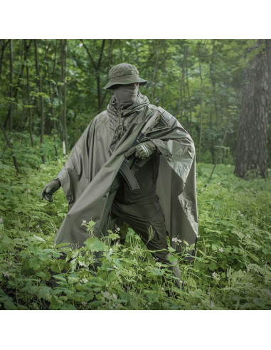 M-Tac Rain Poncho Olive palapinsiaustė apsiaustas nuo lietaus