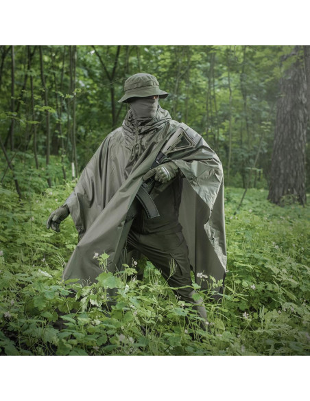 M-Tac Rain Poncho Olive palapinsiaustė apsiaustas nuo lietaus