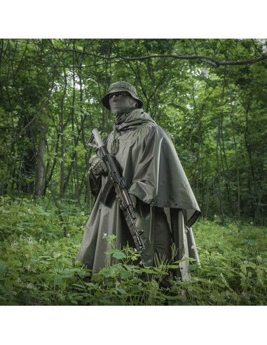 M-Tac Rain Poncho Olive palapinsiaustė apsiaustas nuo lietaus