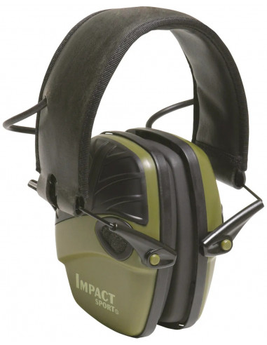 Howard Leight Impact Sport Aktyvios apsauginės šaudymo ausinės žalios 1013530