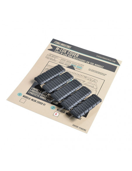 Strike Industries M-Lok Rail Covers 5 pcs Black MLOK-COVER-V2 Strike Industries M-Lok Rail Covers 5 pcs Black MLOK-COVER-V2
