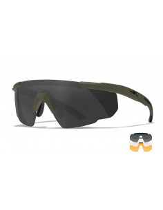 Wiley X Saber Advanced 308G OD Green glasses (3 shields)