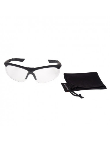 Swiss Eye Lancer Clear 40322 Ballistic Glasses Black frame