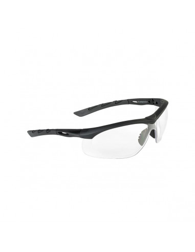 Swiss Eye Lancer Clear 40322 Ballistic Glasses Black frame