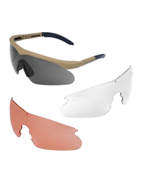 SwissEye Raptor Ballistic Glasses 3 lens kit coyote 10162 SwissEye Raptor Ballistic Glasses 3 lens kit coyote 10162