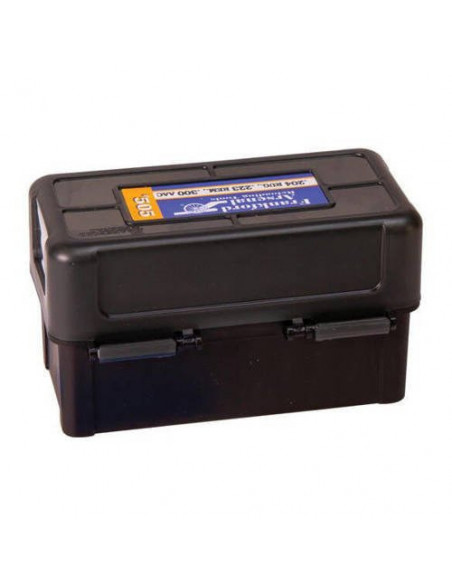 Frankford Arsenal Hinge-Top Ammo Box .204 Rug, .223 Rem, 300 BLK - 50 rounds Frankford Arsenal Hinge-Top Ammo Box .204 Rug, .223 Rem, 300 BLK - 50 rounds