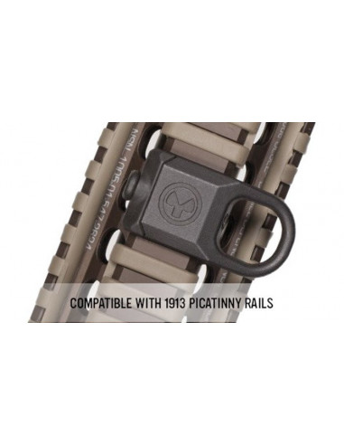 Magpul RSA® Rail Sling Attachment ginklo diržo laikiklis kilpai juodas MAG502