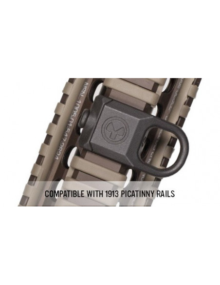 Magpul RSA® Rail Sling Attachment ginklo diržo laikiklis kilpai juodas MAG502