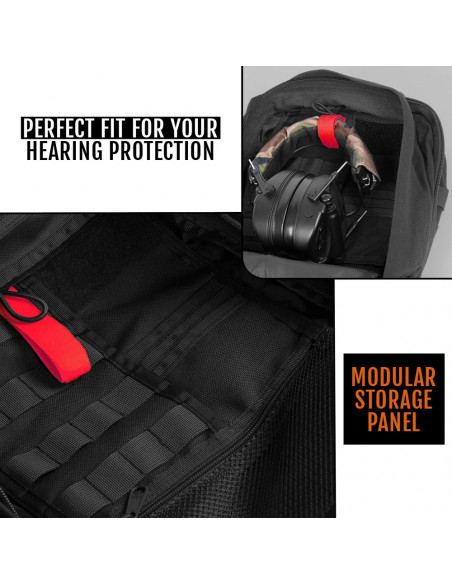 ACE Schakal Gun Bag for handguns, magazines, accessories. Shooting range bag. Black ACE Schakal Gun Bag for handguns, magazines, accessories. Shooting range bag. Black