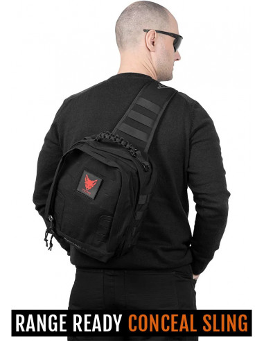 ACE Schakal Gun Bag for handguns, magazines, accessories. Shooting range bag. Black