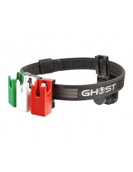GHOST Carbon Belt sportinio šaudymo  diržas dvigubas ginklo dėklu ir dėtuvėms