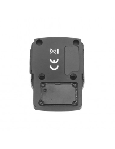 Front and side view of Holosun HE507COMP-GR green dot sight with large window and CRS reticle system.