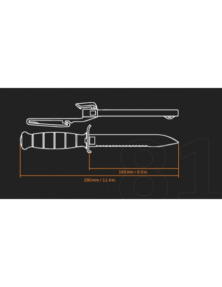 Glock Survival Knife FM81 with saw Glock Survival Knife FM81 with saw