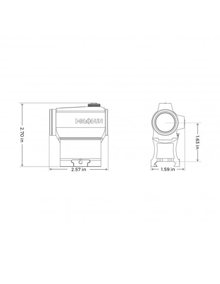 Holosun HS403B 2MOA Picatinny Red Dot Sight for rifle Holosun HS403B 2MOA Picatinny Red Dot Sight for rifle