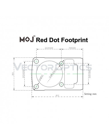 Vector Optics MOS Red Dot Frenzy 1x22x26 3 MOA SCRD-36