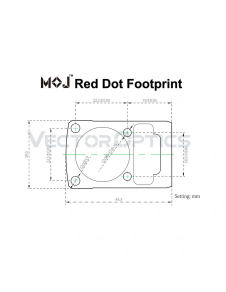 Vector Optics MOS Red Dot Frenzy 1x22x26 3 MOA SCRD-36 Vector Optics MOS Red Dot Frenzy 1x22x26 3 MOA SCRD-36