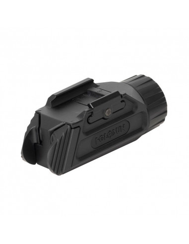 Holosun P.ID 1000 lumen tactical rechargeable weapon flashlight mounted on a pistol