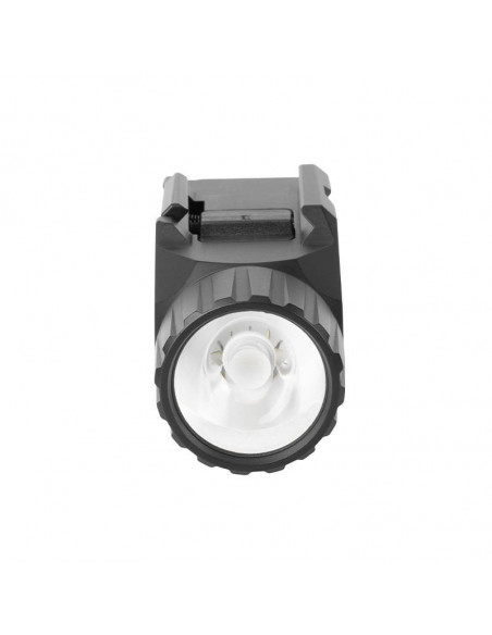 Holosun P.ID 1000 lumen tactical rechargeable weapon flashlight mounted on a pistol