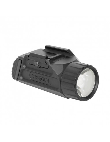 Holosun P.ID 1000 lumen tactical rechargeable weapon flashlight mounted on a pistol