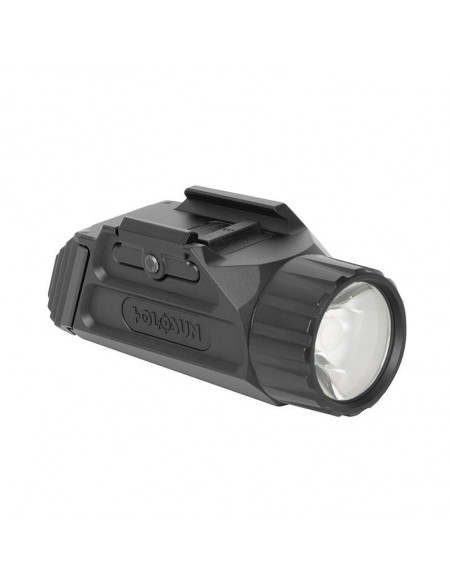 Holosun P.ID 1000 lumen tactical rechargeable weapon flashlight mounted on a pistol Holosun P.ID 1000 lumen tactical rechargeable weapon flashlight mounted on a pistol