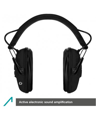 ACE Alpha Aktyvios apsauginės šaudymo ausinės SNR 29 dB juoda
