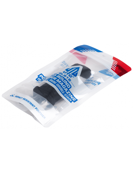 UTG polimerinė dėtuvė GLOCK 19 pistoletams 9x19mm 15 šovinių RBT-GL915 UTG polimerinė dėtuvė GLOCK 19 pistoletams 9x19mm 15 šovinių RBT-GL915