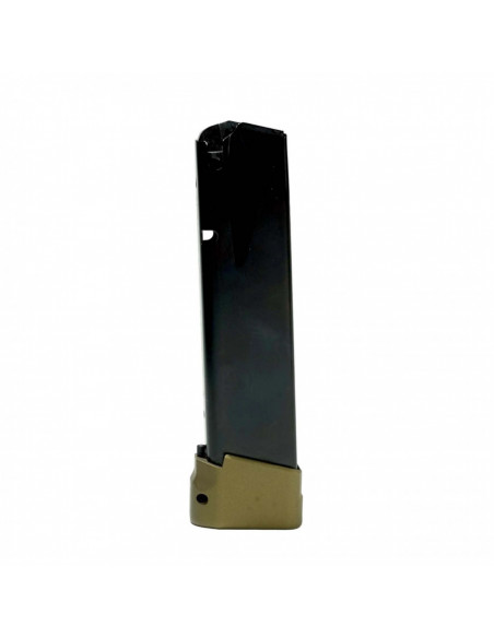 Canik TTI Combat 19-round pistol magazine with MMAC-804 extended base 9x19mm Canik TTI Combat 19-round pistol magazine with MMAC-804 extended base 9x19mm