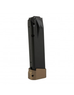 Canik TTI Combat 19-round pistol magazine with MMAC-804 extended base 9x19mm
