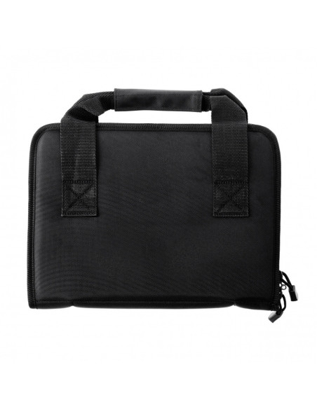 UTG Homeland security Deluxe Double Pistol Case PVC‑PC02B priekis, juodas UTG Homeland security Deluxe Double Pistol Case PVC‑PC02B priekis, juodas
