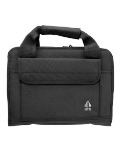 UTG Homeland Security Deluxe Double Pistol Case PVC-PC02B – full view, black