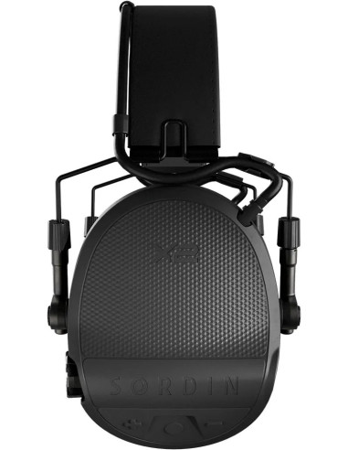 Sordin Supreme Headband X2 elektroninės aktyvios apsauginės šaudymo ausinės 301004-10G juoda